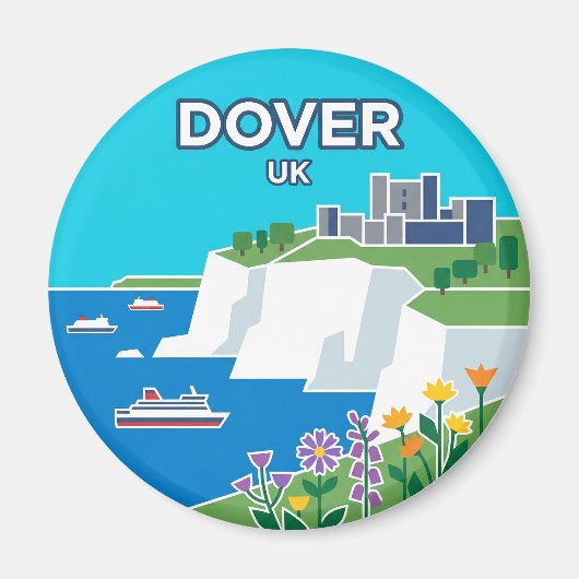 Dover UK Magnet (Vorne)