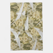 Doves and Lilies, Floral & Birds Art Nouveau Geschirrtuch (Vertikal)