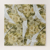 Doves and Lilies, Floral & Birds Art Nouveau Puzzle (Horizontal)