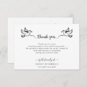 Doves Beerdigungskarte Dankeskarte (Vorne/Hinten)