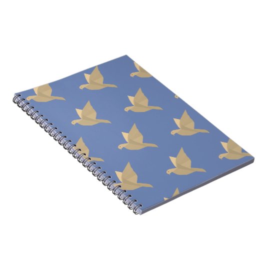Doves, Birds Flying Art-Notebook Notizblock (Rechte Seite)