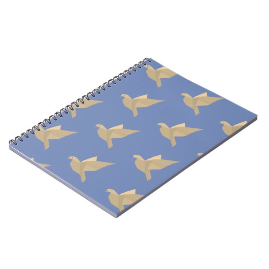 Doves, Birds Flying Art-Notebook Notizblock (Linke Seite)