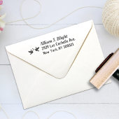 Doves + Briefmarke der Herzadresse, Briefmarke des Gummistempel