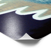 Doves Flight over Water Fotodruck (Ecke)