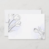 Doves Floral Beerdigung Dankkarte Dankeskarte (Rückseite)