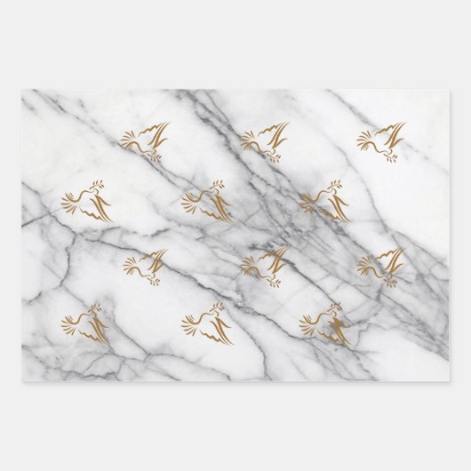 Doves Geschenkpapier Set (Vorderseite 3)