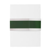 Doves & Heart on Emerald Wedding Einladungsbanderole (Rückseitenbeispiel)