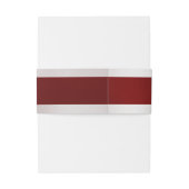 Doves & Heart on Ruby Wedding Einladungsbanderole (Rückseitenbeispiel)