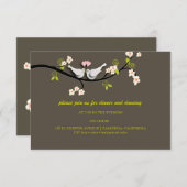 Doves Hochzeitskarten/Umschließungen/DIY Begleitkarte (Vorne/Hinten)