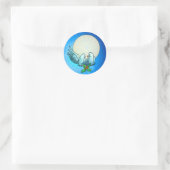 DOVES & HOLLY von SHARON SHARPE Runder Aufkleber (Tasche)