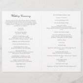 Doves katholische Hochzeit Zeremonie mit Massenpro (Rückseite)