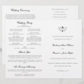 Doves katholische Hochzeit Zeremonie mit Massenpro (Vorne/Hinten)