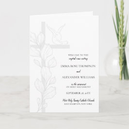 Doves katholische Hochzeit Zeremonie mit Massenpro Programm