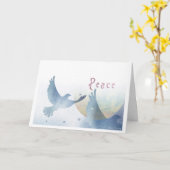 Doves of Peace Christmas Card Karte (Gelbe Blume)