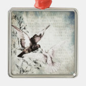 Doves Ornament Aus Metall (Vorne)