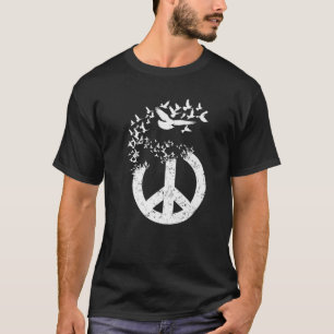 Doves Peace Sign Geschenk Niedlicher Turtledove T-Shirt