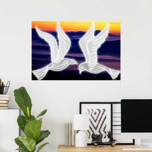 Doves Poster (Heimbüro)