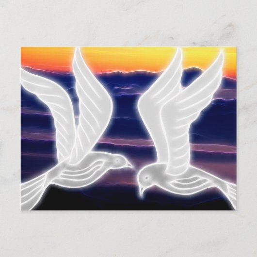 Doves Postkarte (Vorderseite)