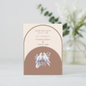 Doves Rings Mocha Mousse Light Beige Taupe Arch Postkarte (Stehend Vorderseite)