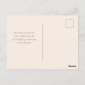 Doves Rings Mocha Mousse Light Beige Taupe Arch Postkarte (Rückseite)