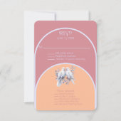 Doves Rings Peach Fuzz Dusty Pink Lavender Arch (Vorderseite)