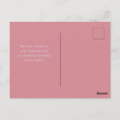 Doves Rings Peach Fuzz Dusty Pink Lavender Arch Postkarte (Rückseite)