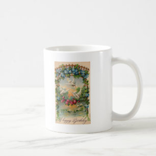 Doves Rose Geburtstag Kaffeetasse