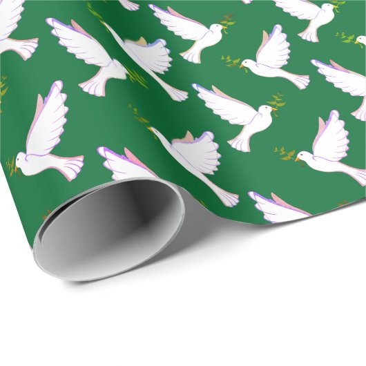 Doves wrapping paper geschenkpapier (Rolleneckpunkt)