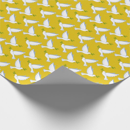 Doves wrapping paper geschenkpapier (Ecke)