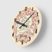 Doves zum 50. Jahrestag Runde Wanduhr (Winkel)