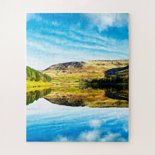 Dovestone Reservoir im Winter Puzzle (Vertikal)