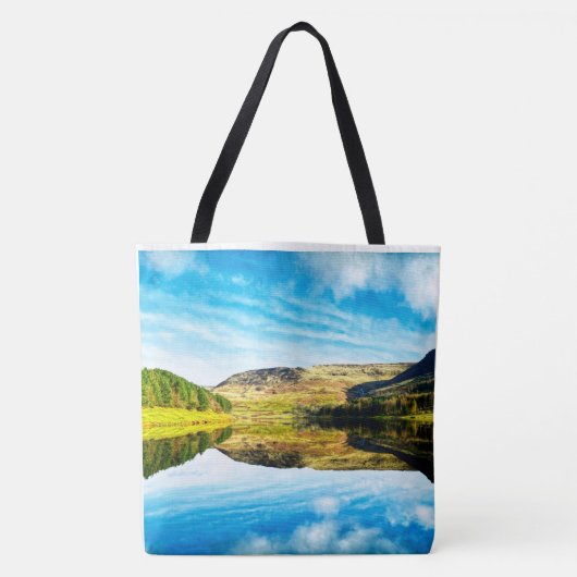 Dovestone Reservoir im Winter Tasche (Vorderseite)