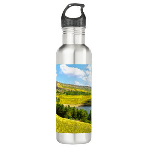 Dovestone Reservoir in der Sommersonne Wasserflasc Edelstahlflasche