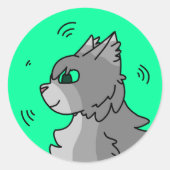 Dovewing Round Sticker (Vorderseite)