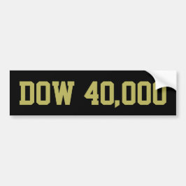 Dow 40000 Stock Market Celebration Autoaufkleber