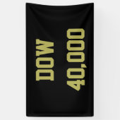 Dow 40000 Stock Market Celebration Banner (Vertikal)
