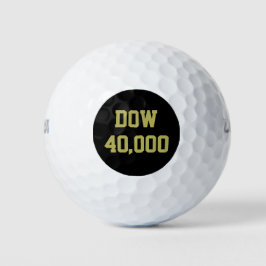 Dow 40000 Stock Market Celebration Golfball
