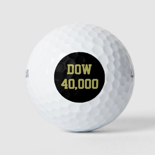 Dow 40000 Stock Market Celebration Golfball (Vorderseite)