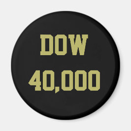 Dow 40000 Stock Market Celebration Magnet