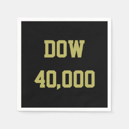 Dow 40000 Stock Market Celebration Serviette