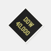 Dow 40000 Stock Market Celebration Serviette (Ecke)