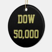 Dow 50000 Stock Market Celebration Keramik Ornament (Links)
