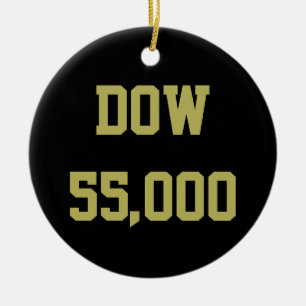 Dow 55000 Börsenfeier Keramik Ornament