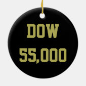 Dow 55000 Börsenfeier Keramik Ornament (Hinten)
