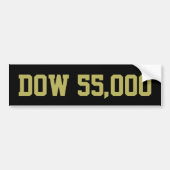 Dow 55.000 Aktienmarkt-Feier Autoaufkleber (Vorne)