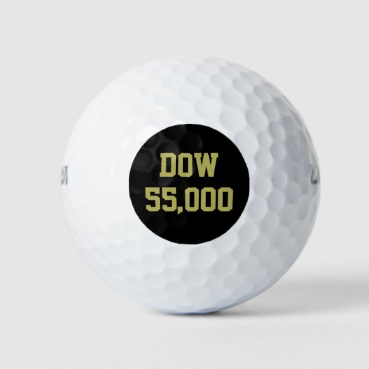 Dow 55.000 Börsenfeier Golfball (Vorderseite)