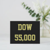 Dow 55.000 Börsenfeier Postkarte (Stehend Vorderseite)