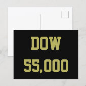 Dow 55.000 Börsenfeier Postkarte (Vorne/Hinten)
