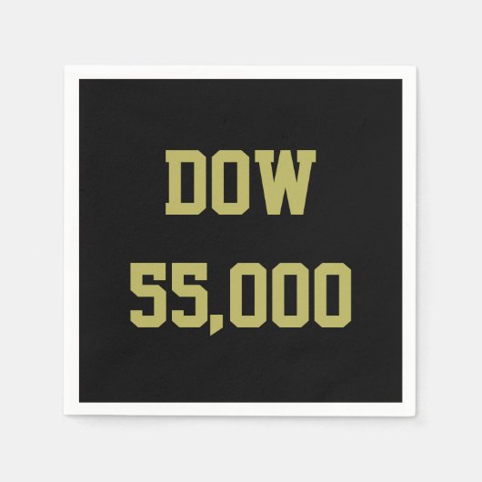 Dow 55.000 Börsenfeier Serviette (Vorderseite)