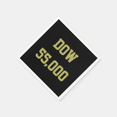 Dow 55.000 Börsenfeier Serviette (Ecke)